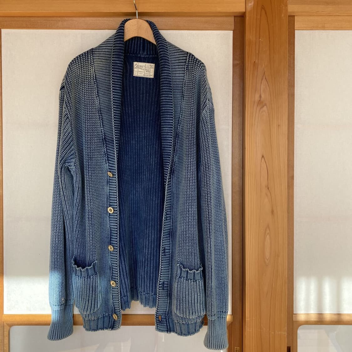 포터클래식 인디고 코튼 워시드 가공 가디건 상품이미지8