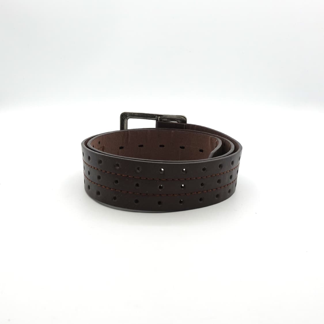 VINTAGEBELT 빈티지 롱스퀘어 버클 펀치홀 레더 벨트 상품이미지4