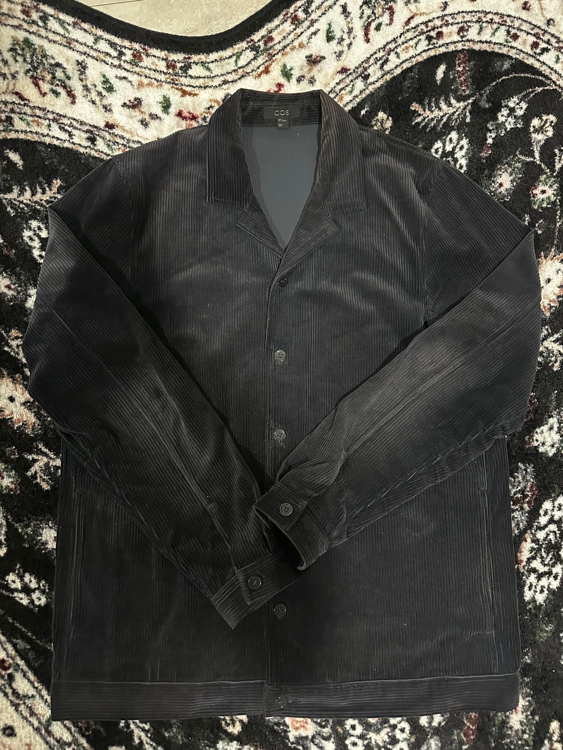 COS 코스 블랙 코듀로이 셔츠 M 상품이미지1