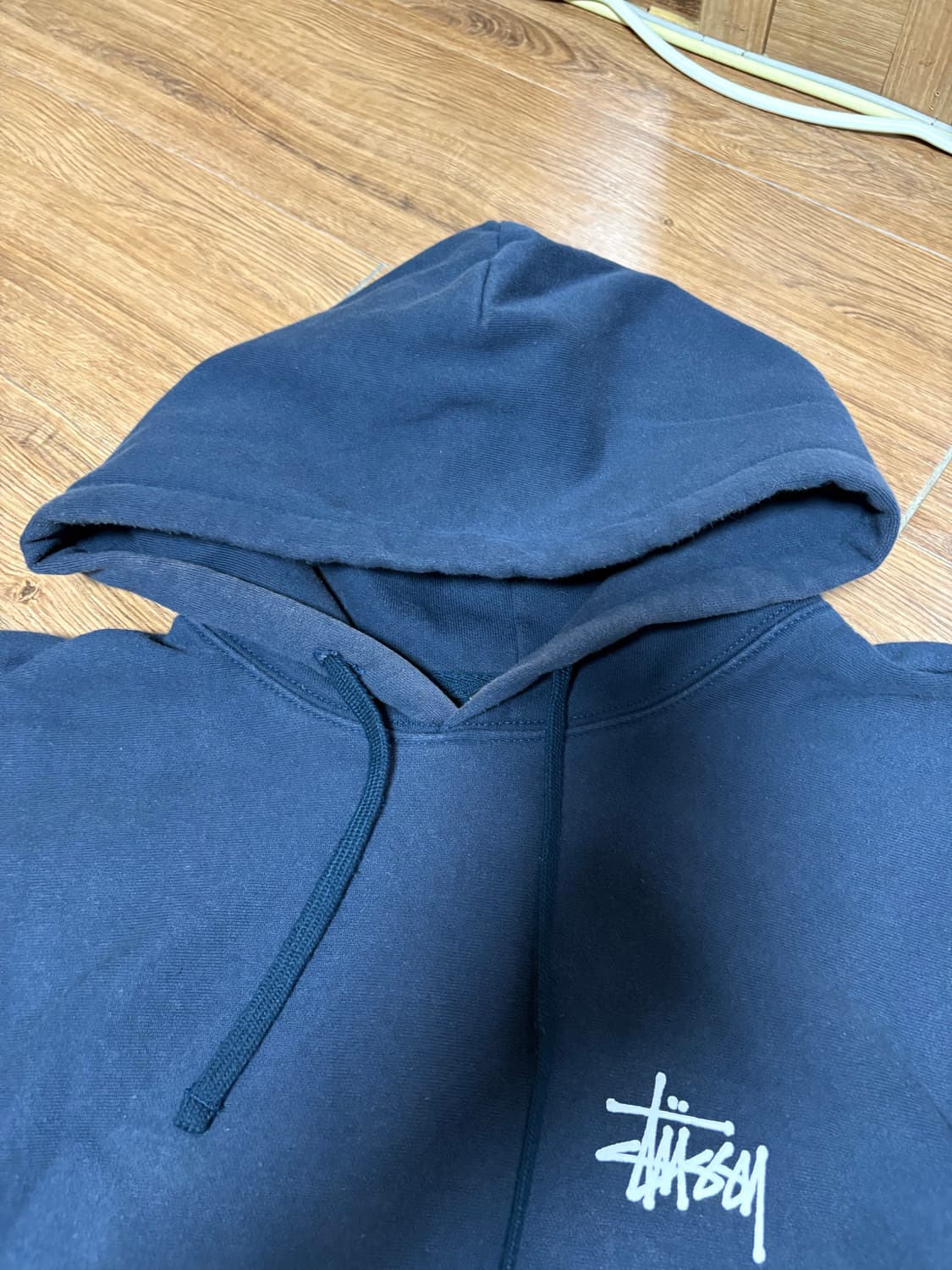 스투시 베이직 스투시 후드 네이비 상품이미지2