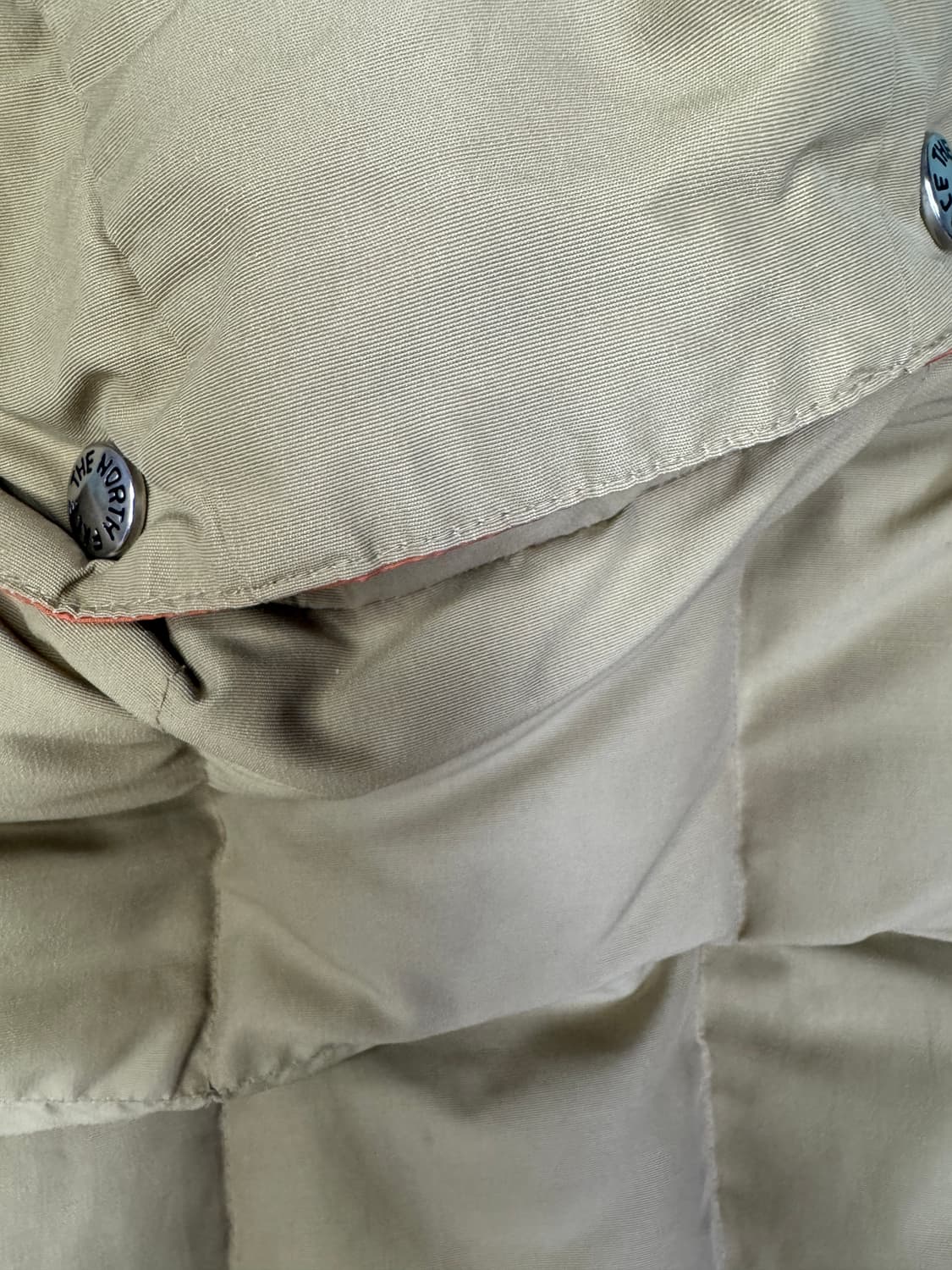 빈티지 80s 노스페이스 브라운라벨 롱패딩 파카 베이지 S 상품이미지8