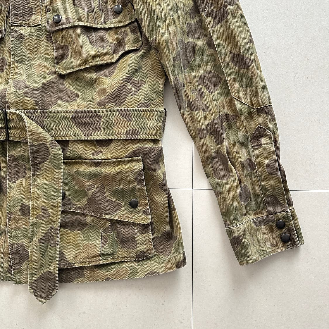 폴로랄프로렌 빈티지워싱 덕카모 파라트루퍼 벨티드자켓 상품이미지3