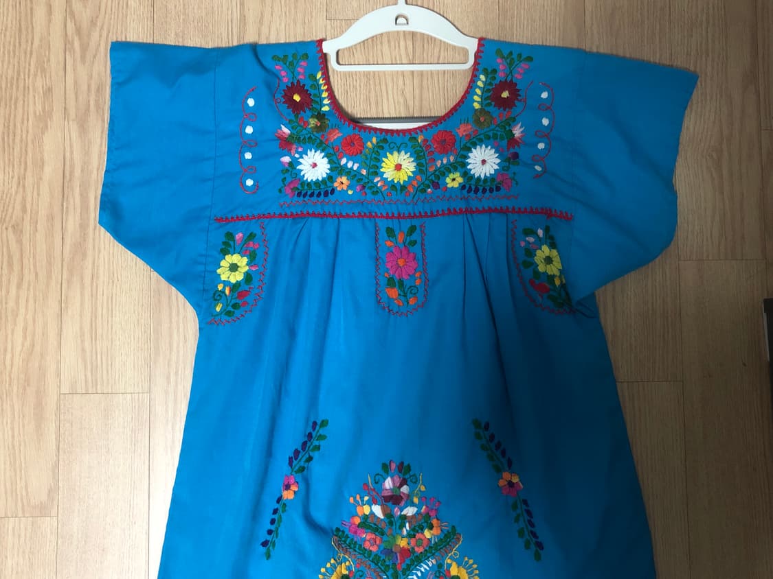 하구미 자수 원피스 상품이미지1