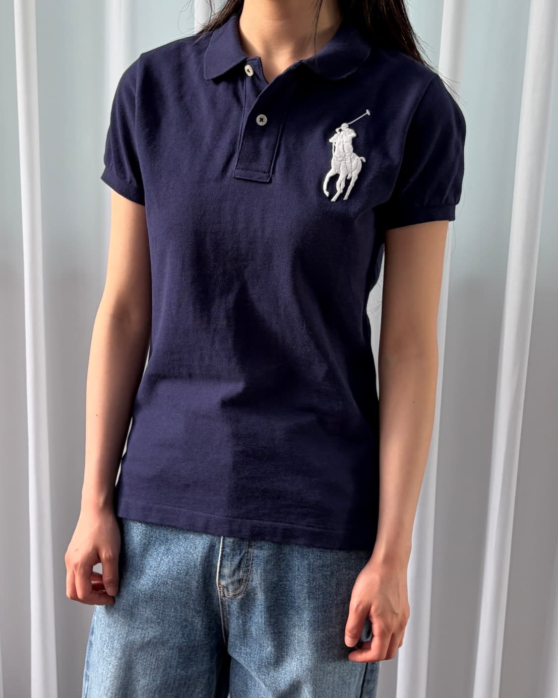 [S]폴로 랄프로렌 빅포니 치프키프 카라 티셔츠 navy 상품이미지1