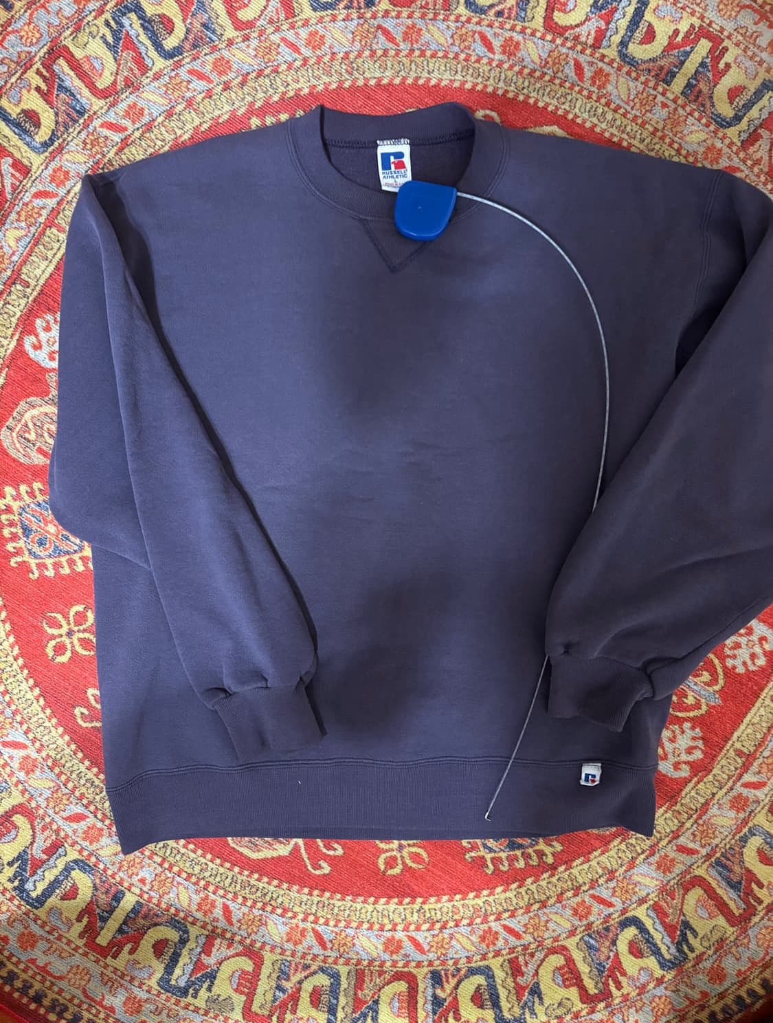 90s 러셀 네이비 퍼플 스웻 셔츠 상품이미지1