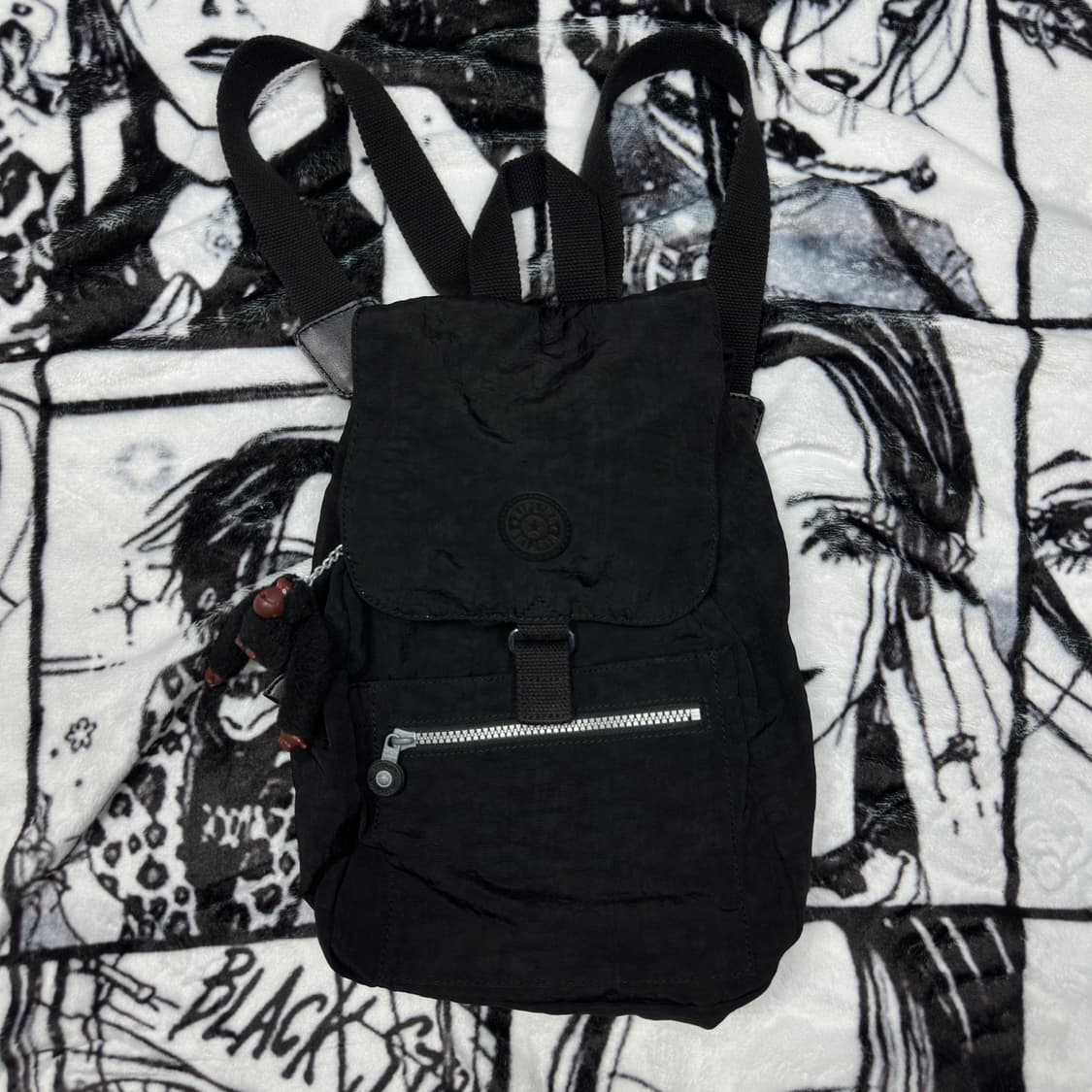 키플링 나일론 블랙 미니 복조리 백팩 상품이미지1
