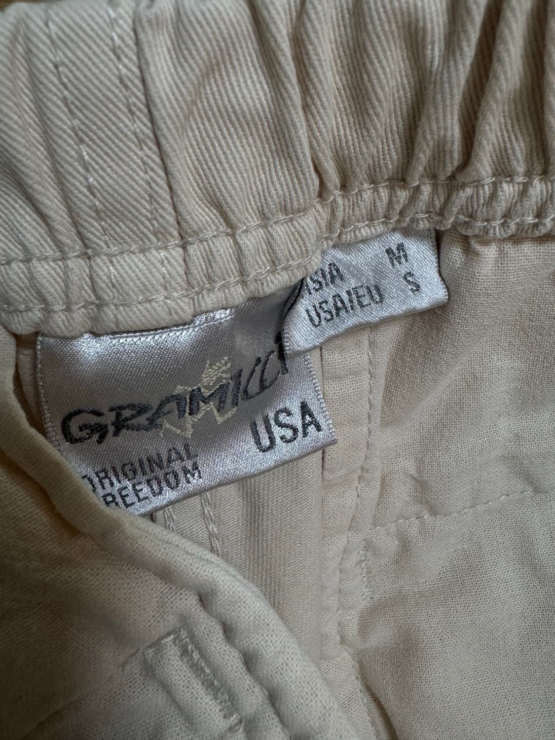 [M]그라미치 루즈 테이퍼드 팬츠 아이보리 상품이미지5