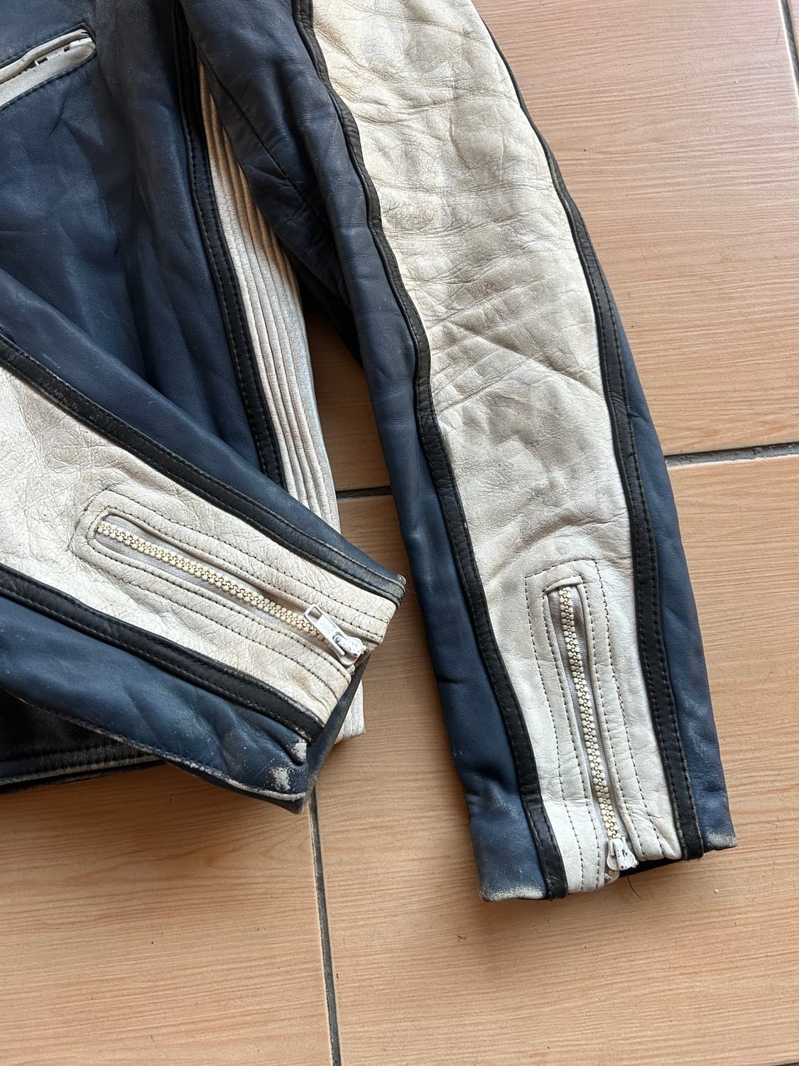 80,90‘s Euro motorcycle racing jacket 상품이미지4