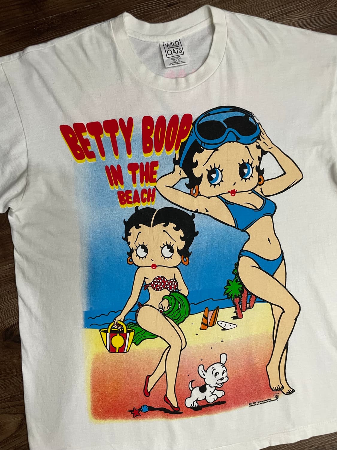 90s USA 빈티지 Betty Boop 베티붑 반팔 티셔츠 상품이미지2