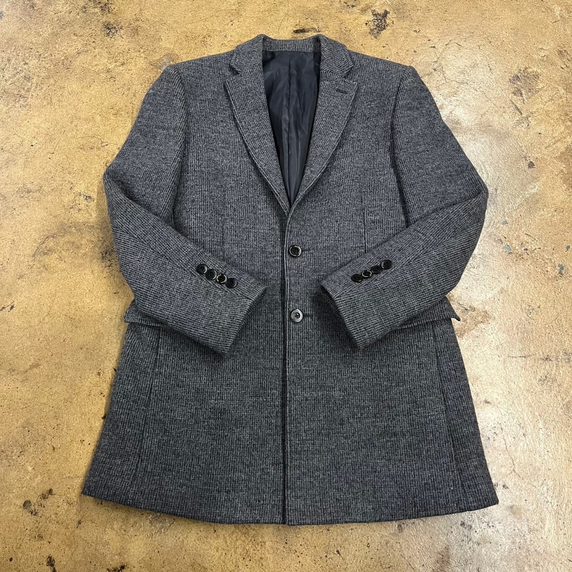 [정품/105] 빈폴 헤링본 남성 코트 그레이 b10 상품이미지2