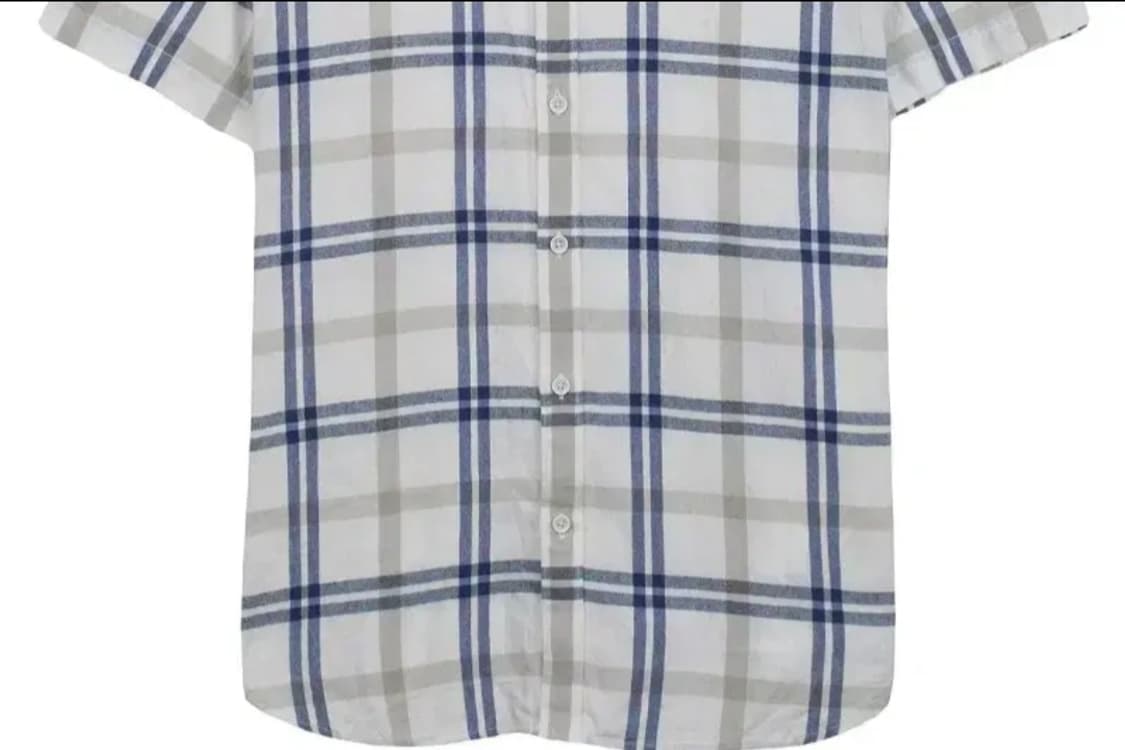 올젠 체크 반팔 와이셔츠 95 상품이미지4