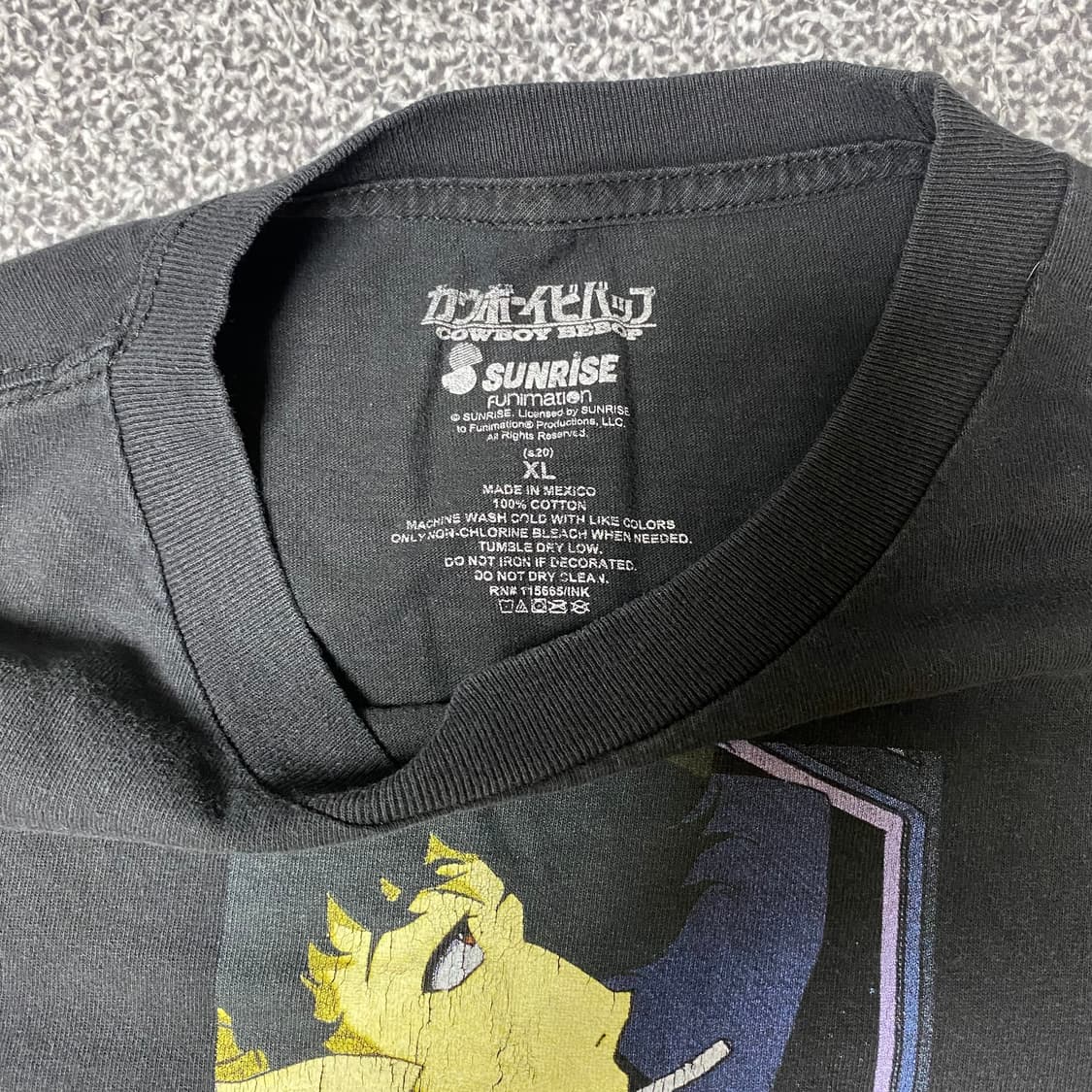 카우보이비밥 블랙 롱슬리브 오피셜 XL 상품이미지3