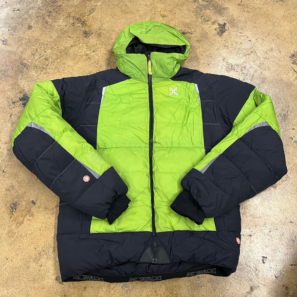 [정품/M] 몬츄라 패딩 자켓 그린 블랙 b19 상품이미지2