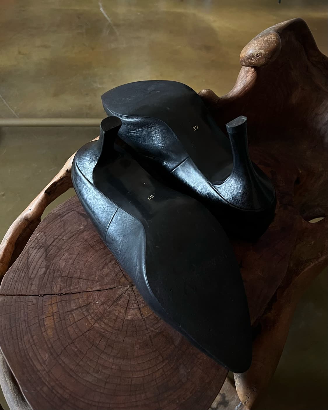 80-90s Old YSL Archive Leather Pumps 상품이미지6