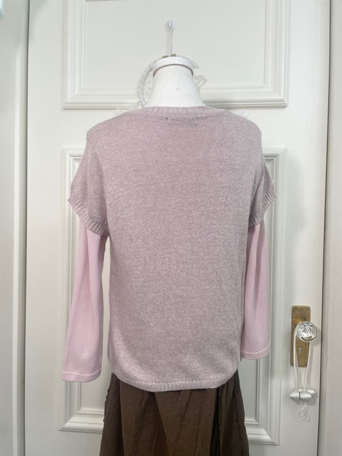 indi pink half mori knit top&pink basic 상품이미지5