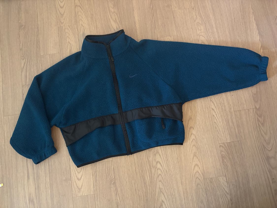 나이키 반크롭 뽀글이 후리스 집업자켓 여성 라지이지만 프리사이즈 상품이미지1