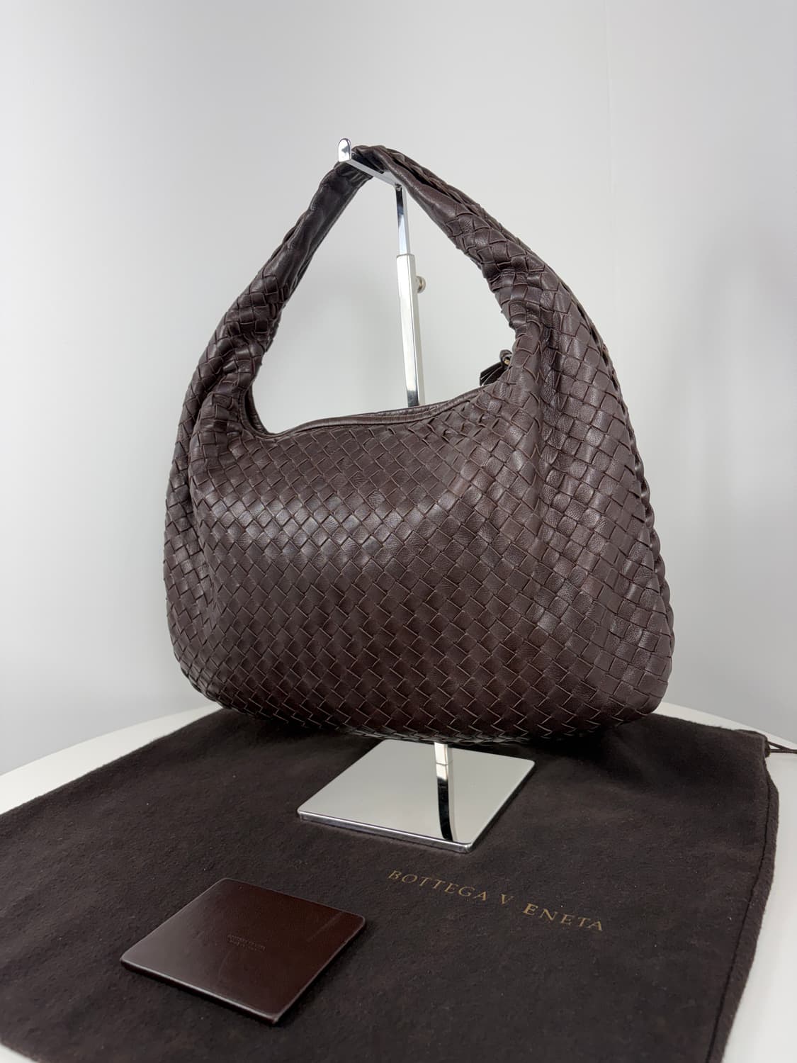 보테가베네타 인트레치아토 브라운 스몰 호보백 숄더백 상품이미지2