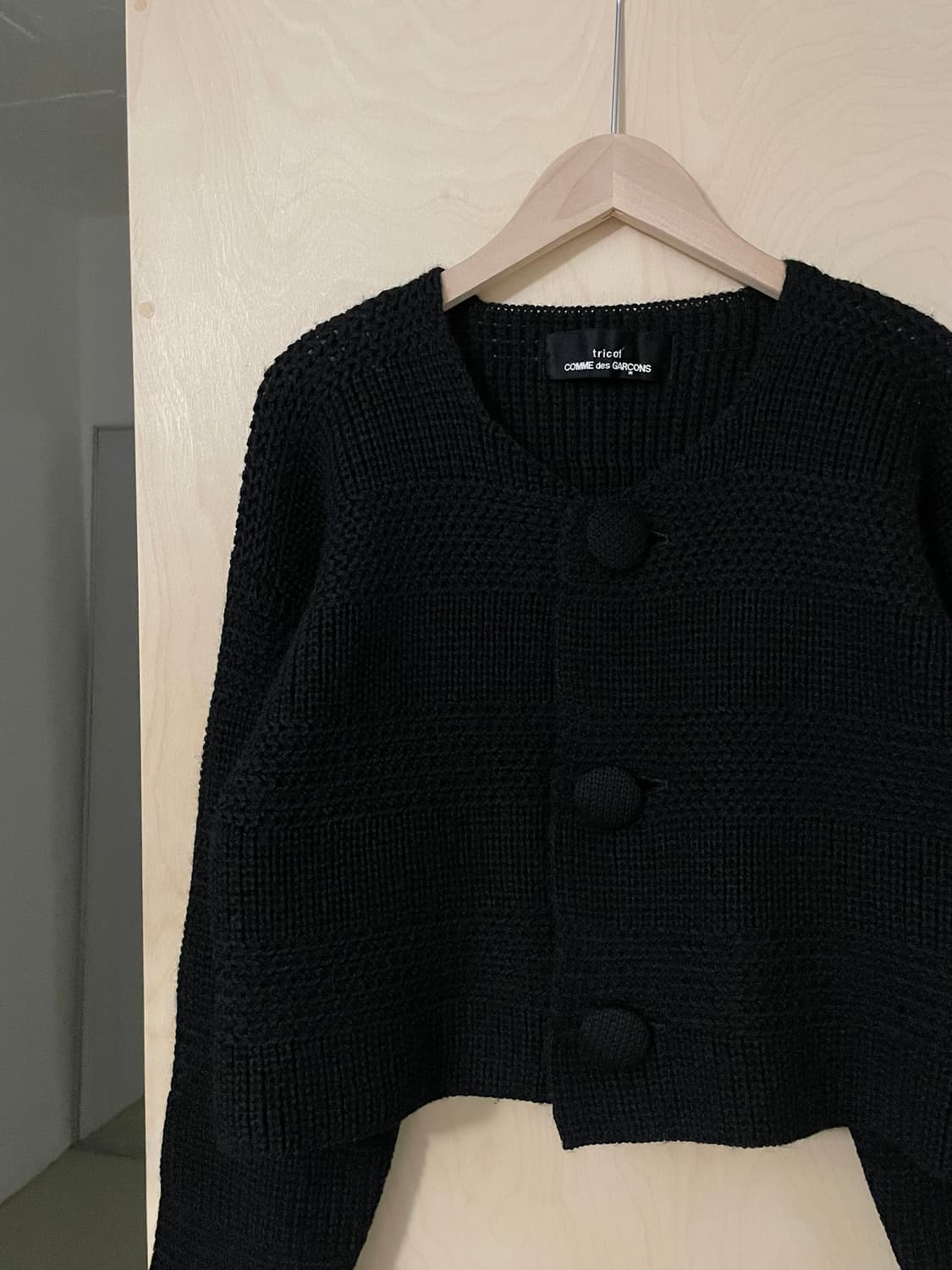 꼼데가르송 트리콧 버튼 가디건 상품이미지3