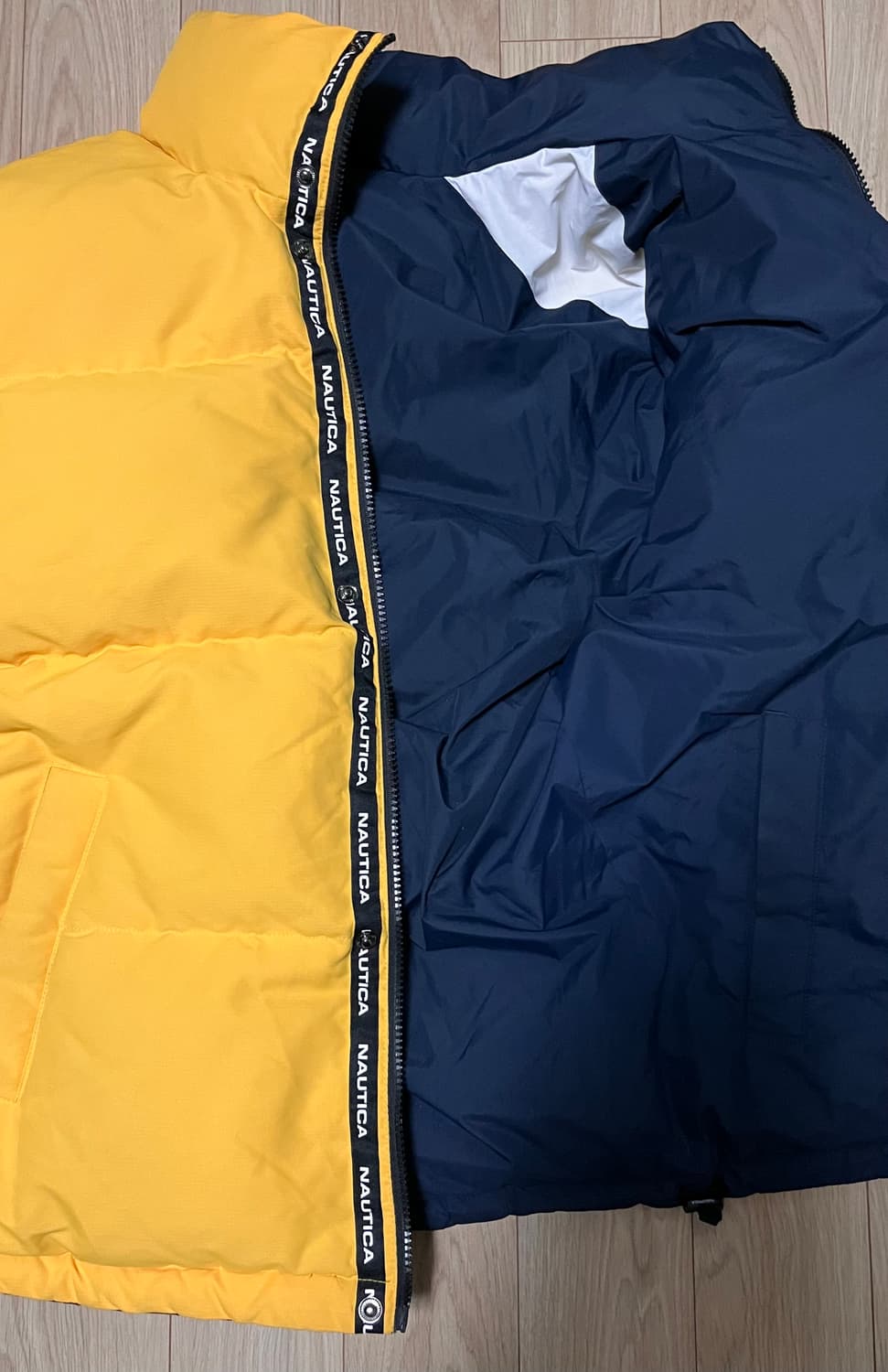 노티카 Nautica 덕다운 패딩 점퍼 M (95) 리버시블 상품이미지6