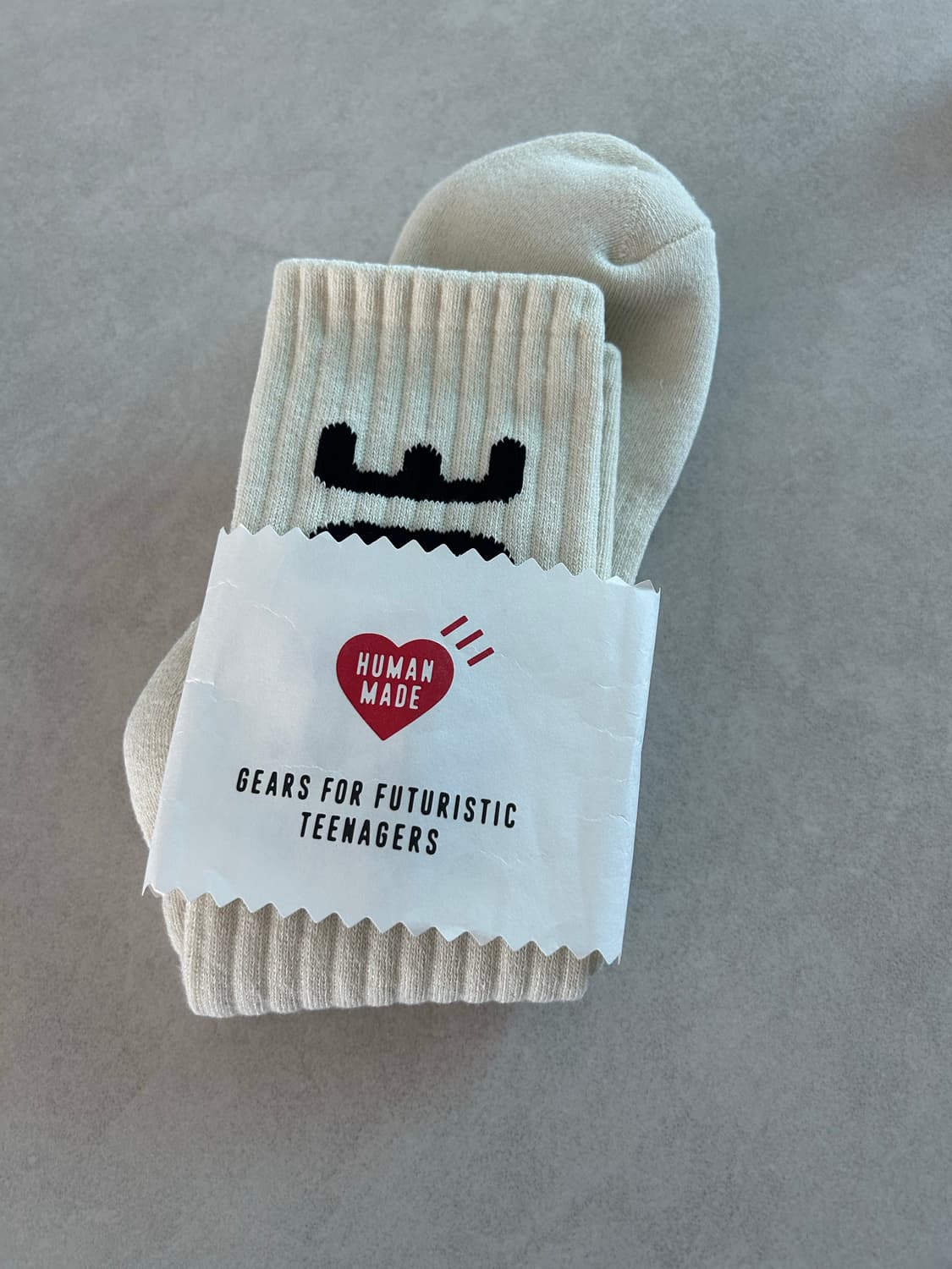 휴먼메이드 HM 로고 삭스 화이트 L 상품이미지3