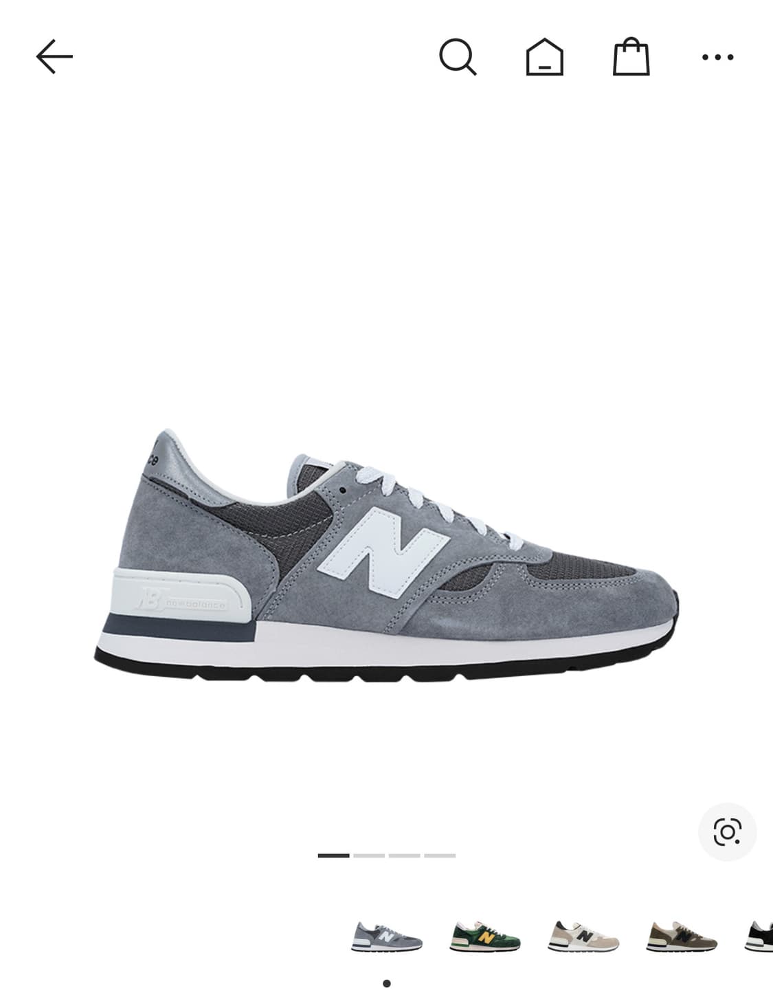 뉴발란스 990v1 메이드 인 USA 그레이 화이트 275사이즈 상품이미지5