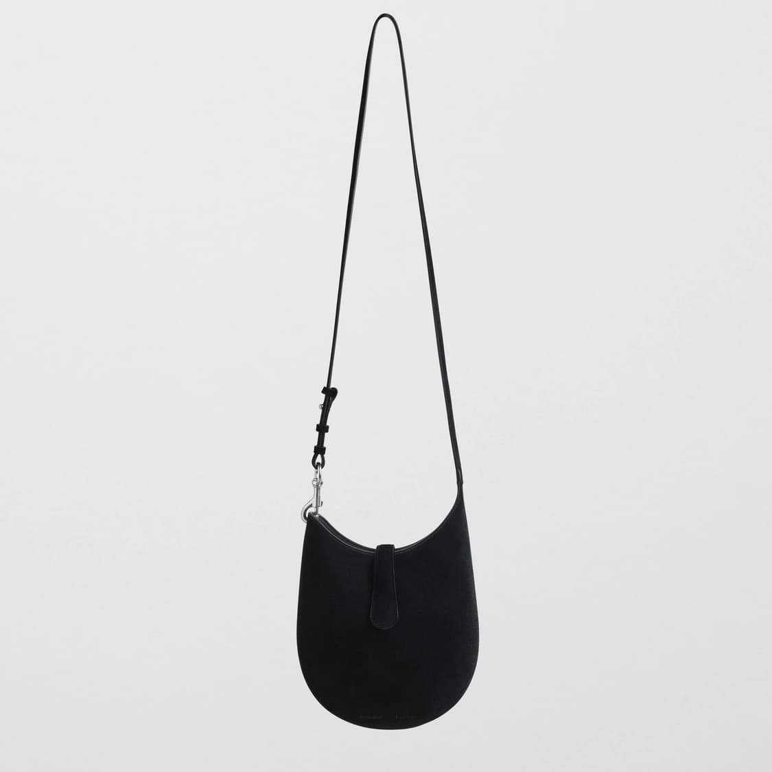 피비파일로 26ss 미니 빈 슬링백/블랙 스웨이드 상품이미지1