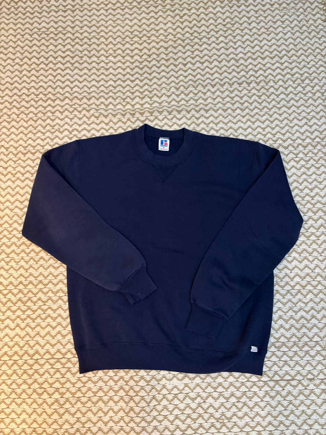 90s 미제 러셀 네이비 스웻셔츠 상품이미지1