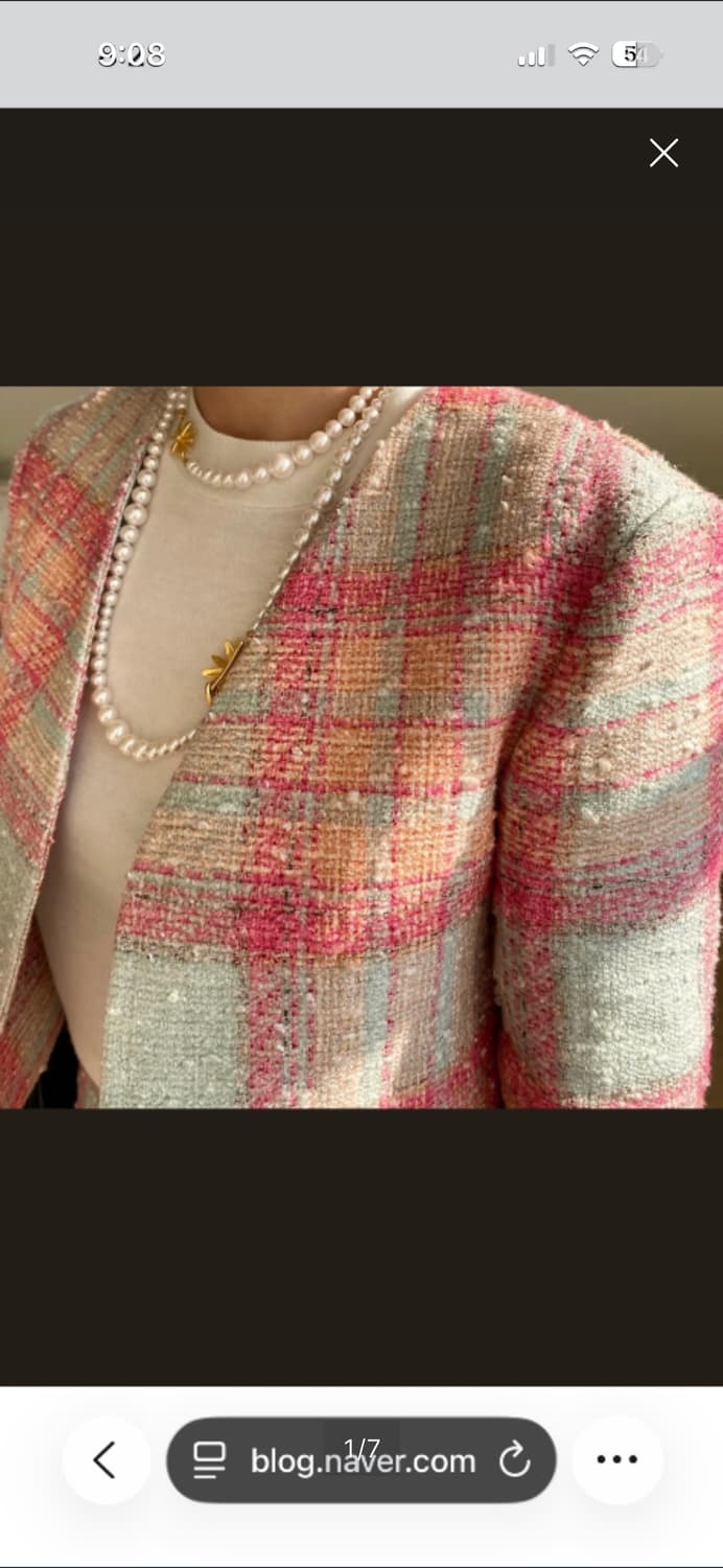 AAV 아브컬렉션 라티 콜라보 트위드자켓 상품이미지2