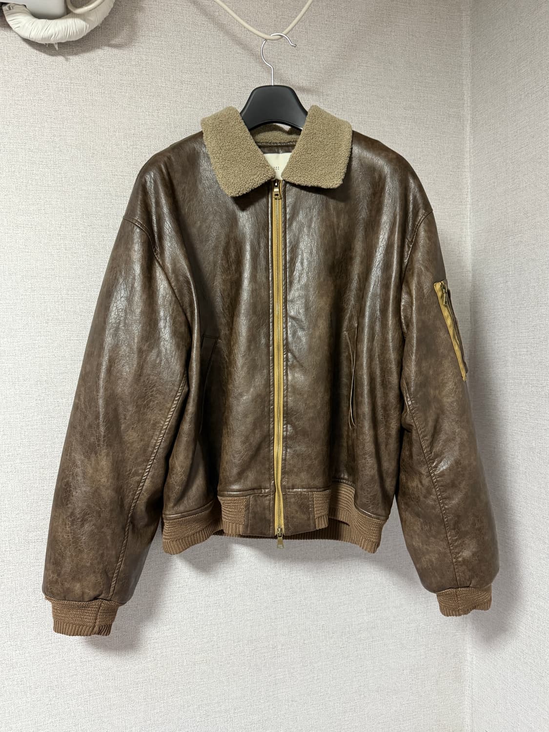 라퍼지스토어 레더 무스탕 빈티지브라운 L 상품이미지2