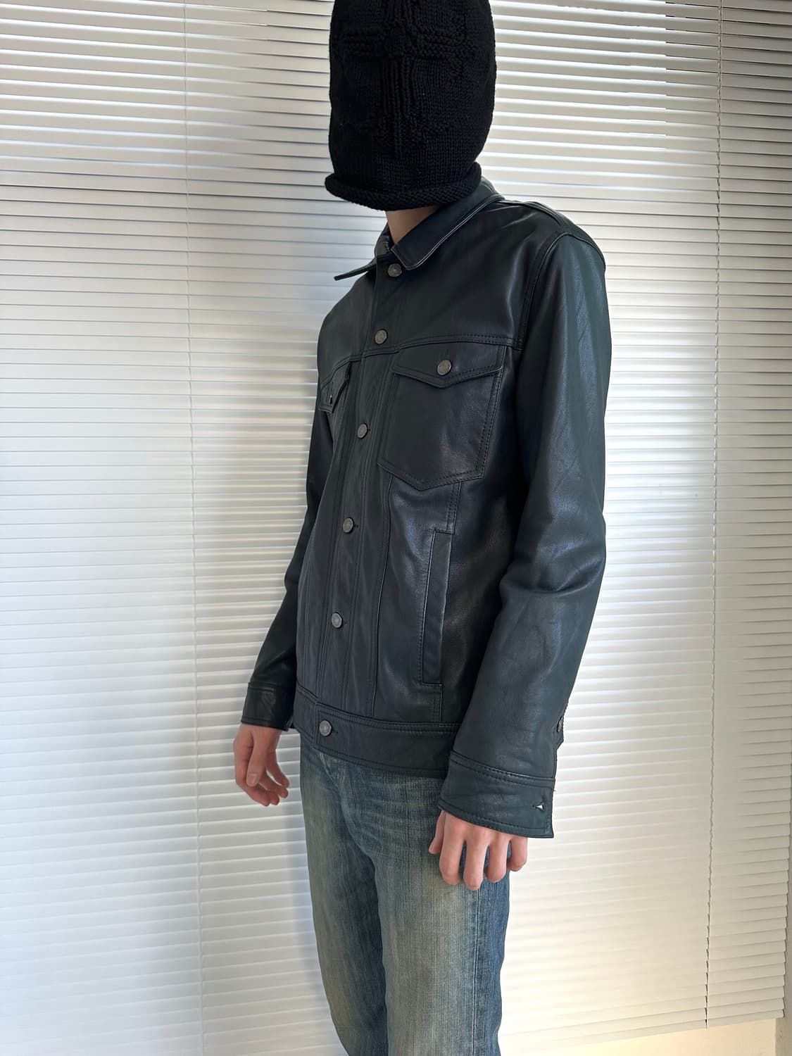 돌체앤가바나 2000s 고트스킨 레더 자켓 상품이미지2