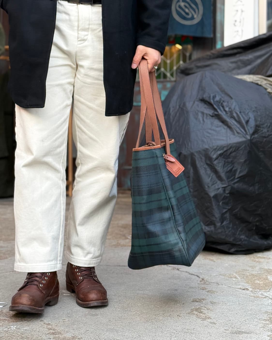 폴로 랄프로렌 블랙와치 토트백 상품이미지8