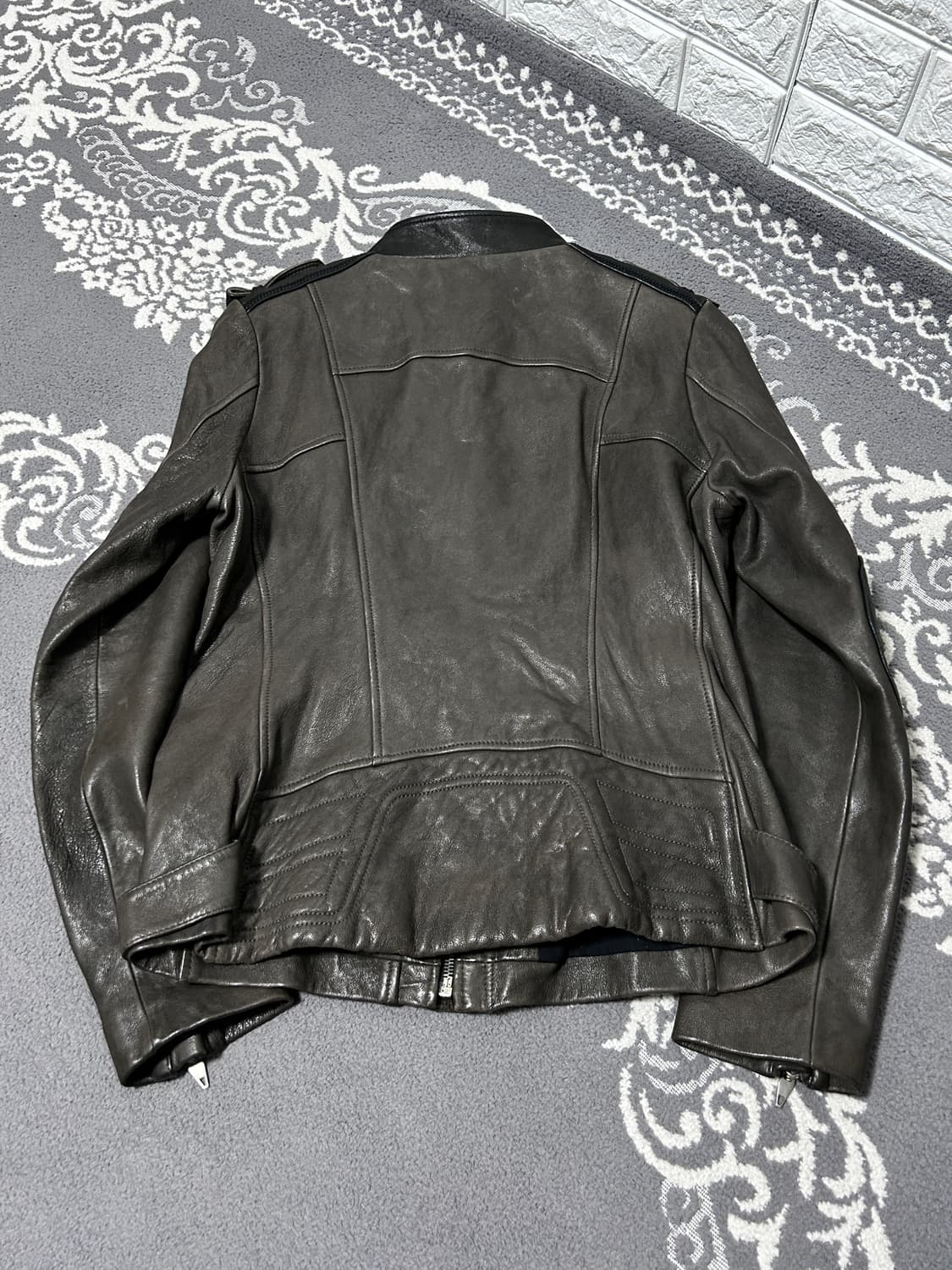 산드로 레더 바이커 자켓 상품이미지4