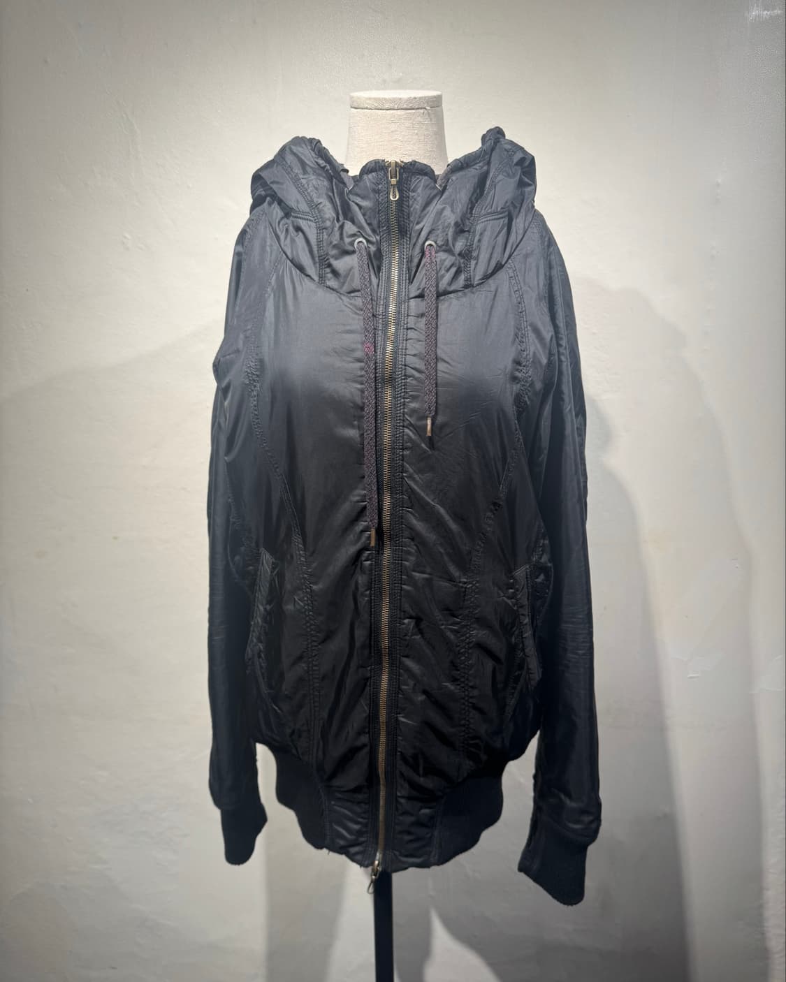 G.O.A 00s Black Nylon Hooded Jacket 상품이미지1