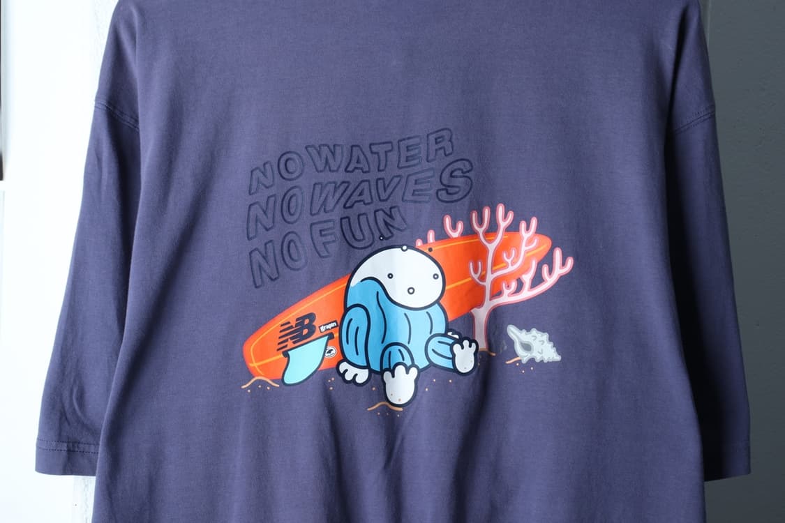 (2XL) 뉴발란스 반팔 티셔츠 빅사이즈 서핑 블루 올드스쿨-H30853 상품이미지6