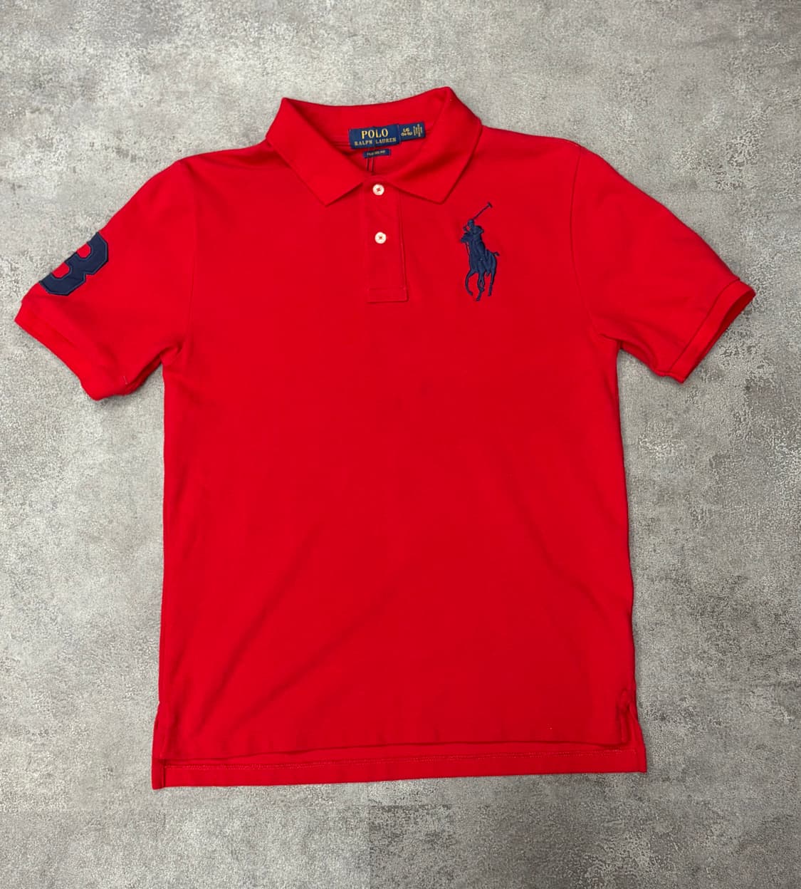 폴로 랄프로렌 빅포니 레드 반팔 카라티 상품이미지1