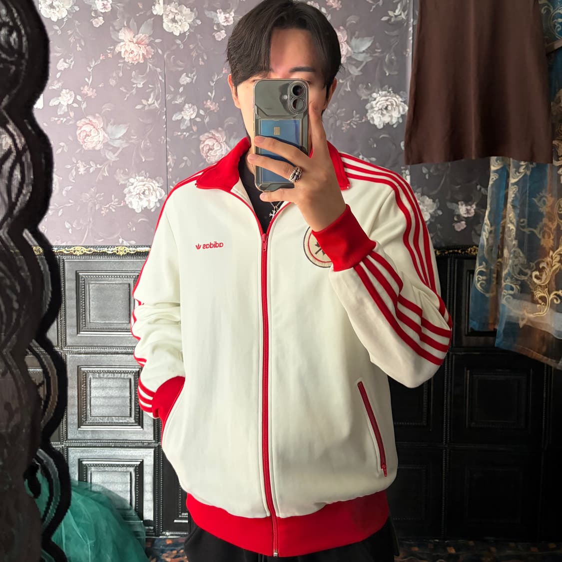 a123) 아디다스 캐나다 빅로고 져지 상품이미지1