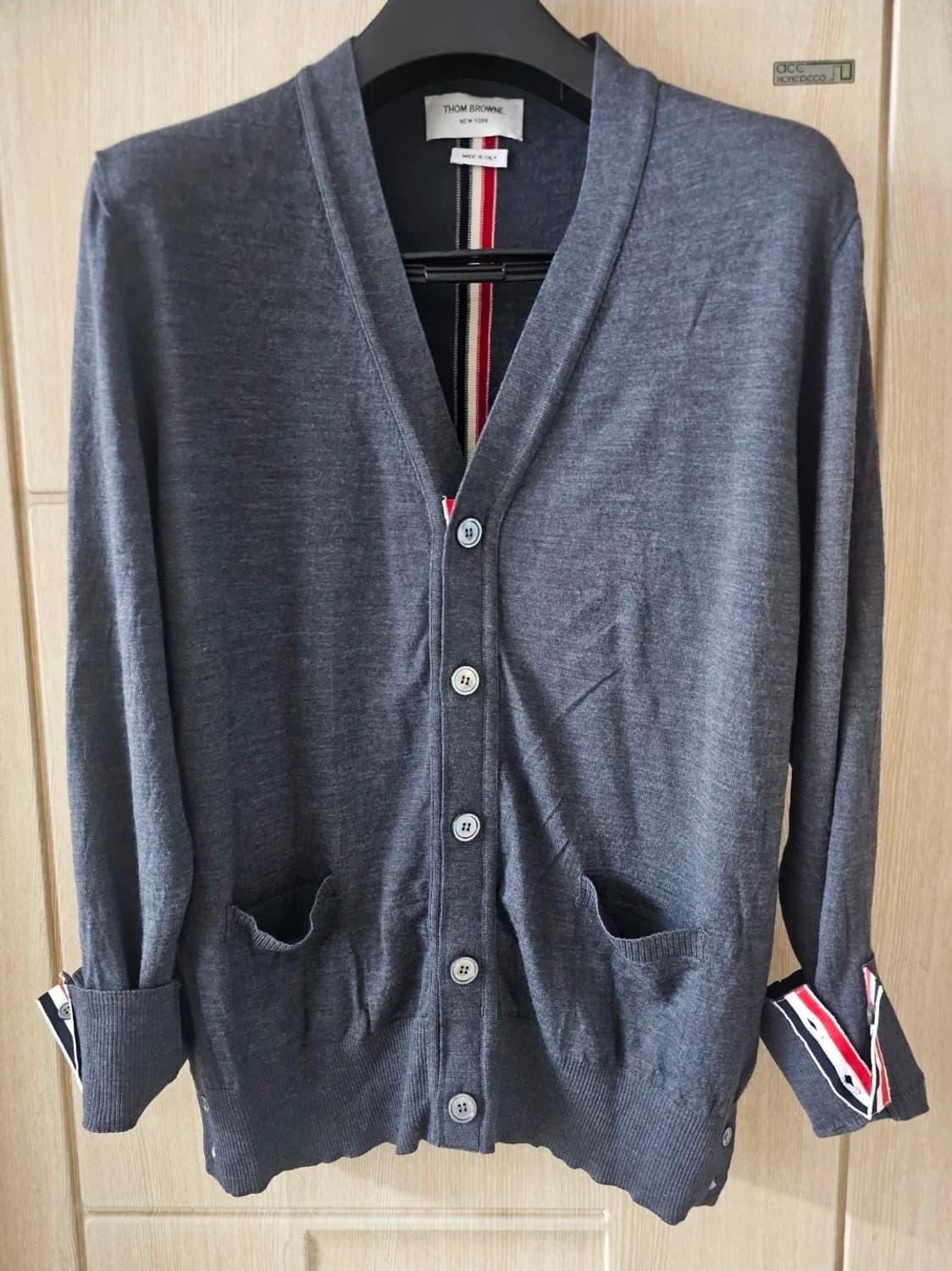 톰브라운 메리노울 백스트라이프 가디건(4/정품) 상품이미지1