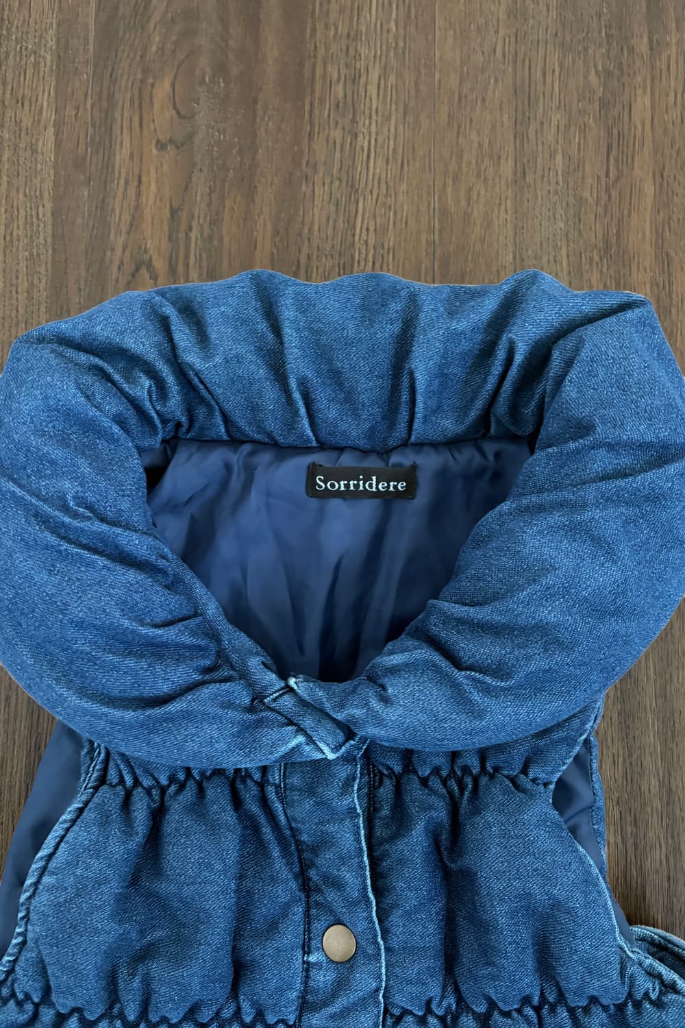 Sorridere Denim Padded Vest 상품이미지5