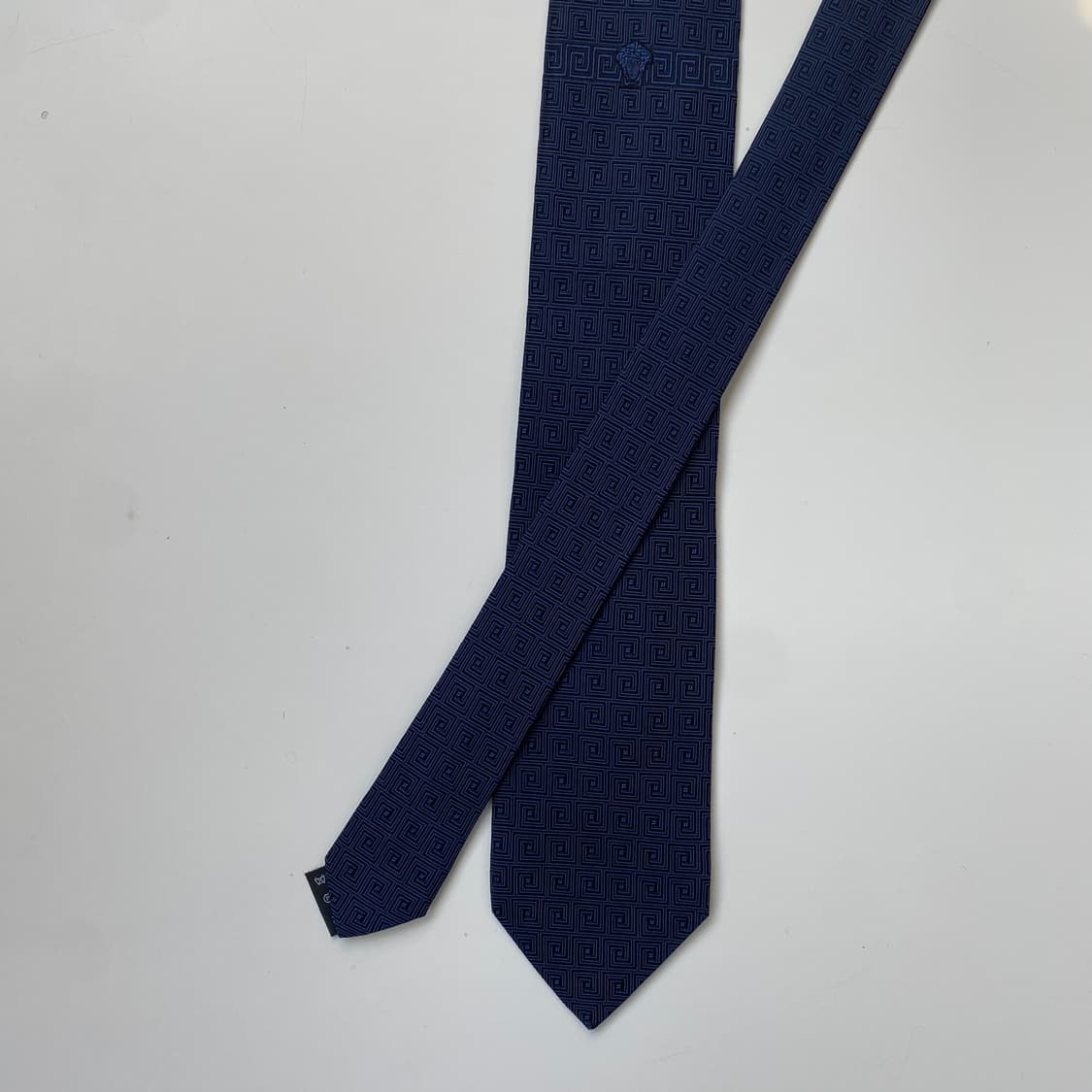 Versace 베르사체 정품 명품 심플로고 넥타이 7.8cm 상품이미지1