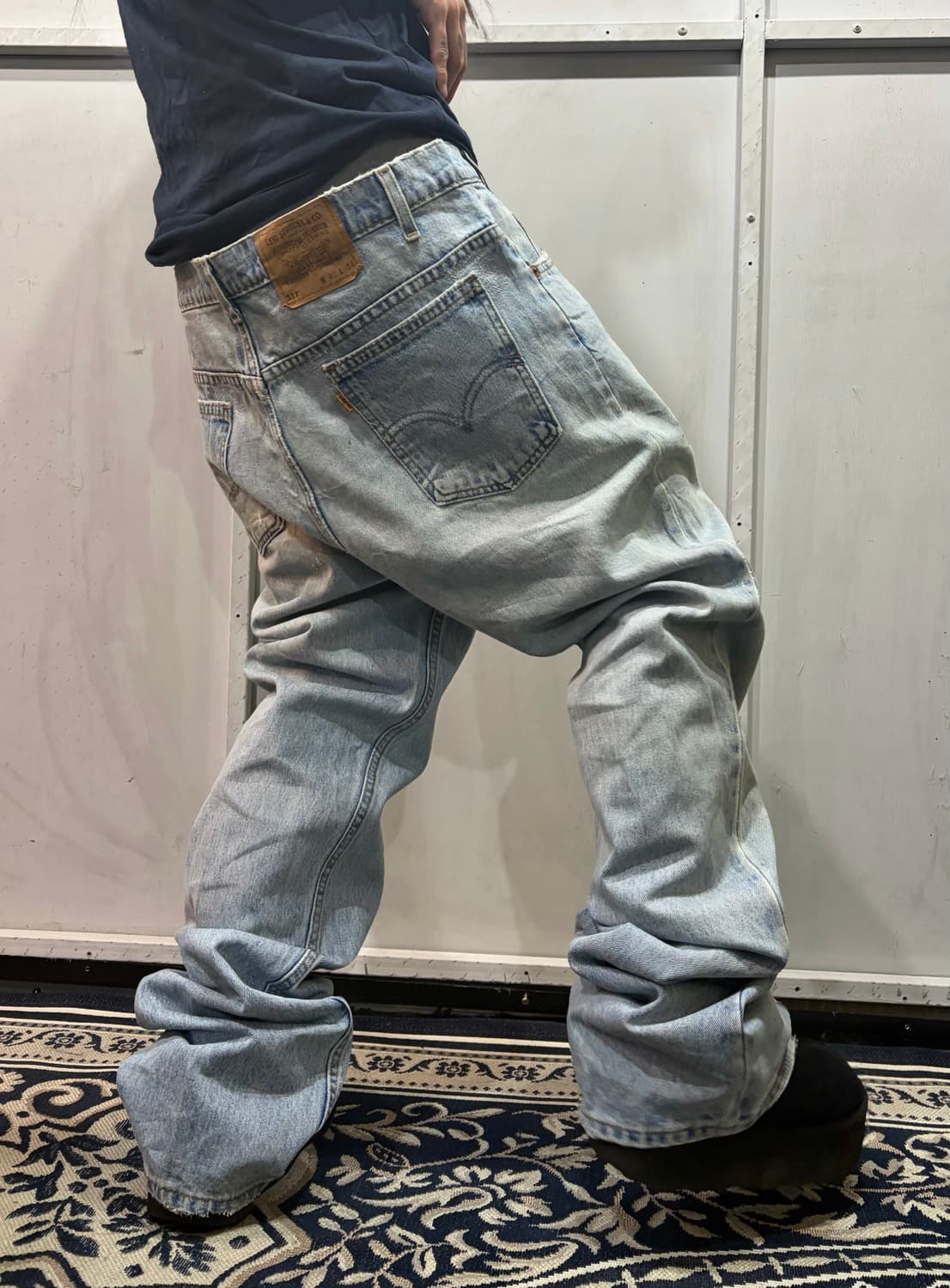 90s🇺🇸LEVIS 517 U.S.A denim boots cut  상품이미지2