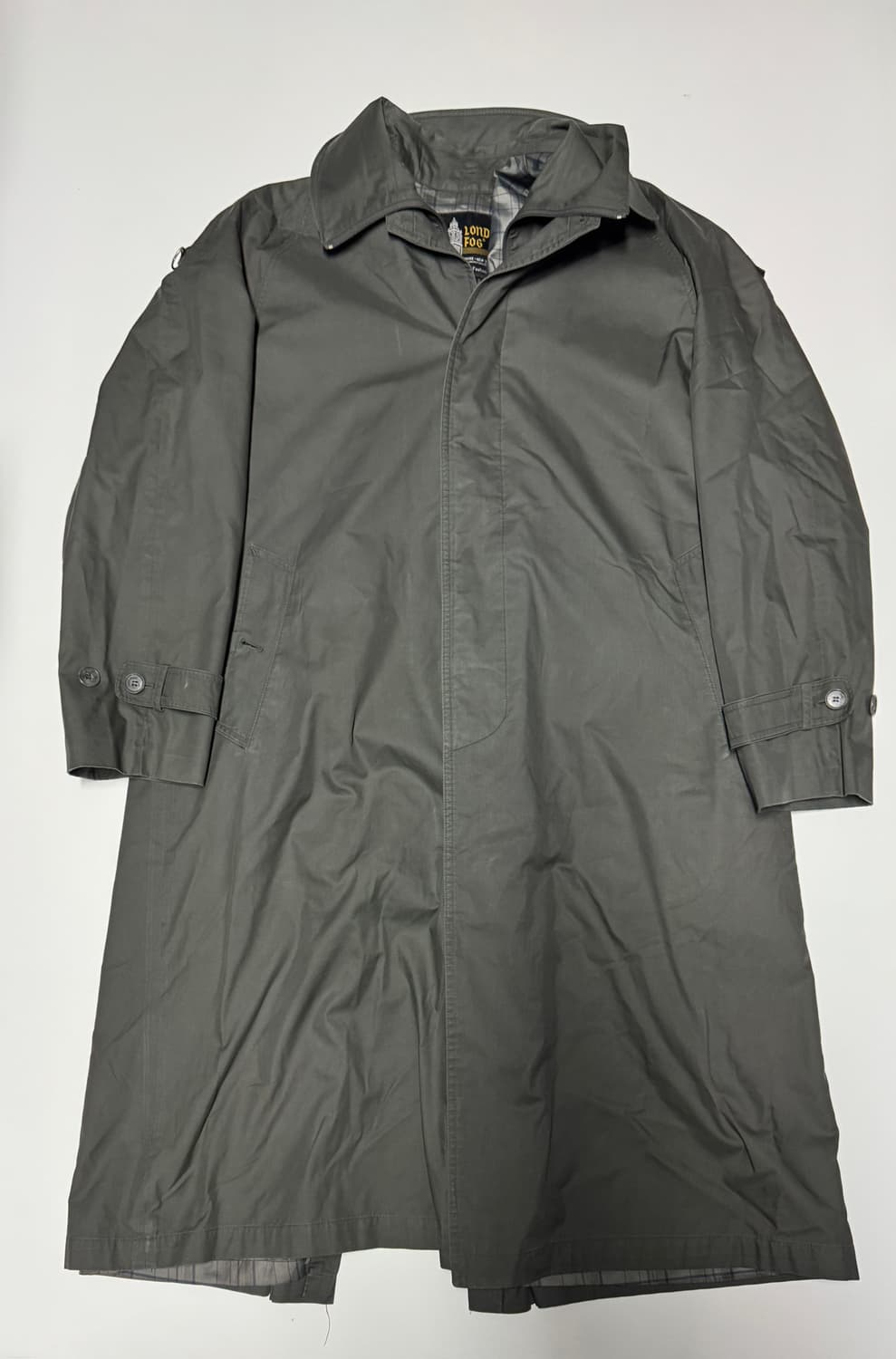런던포그 클래식 빈티지 카키 내피 트렌치코트L~XL 상품이미지3