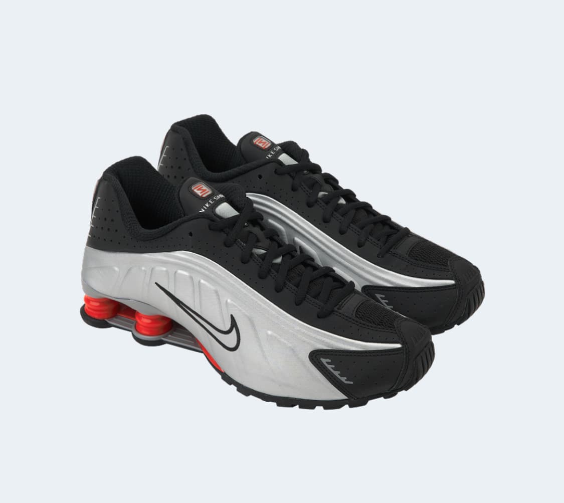 Nike shox R4 metallic silver red 상품이미지1