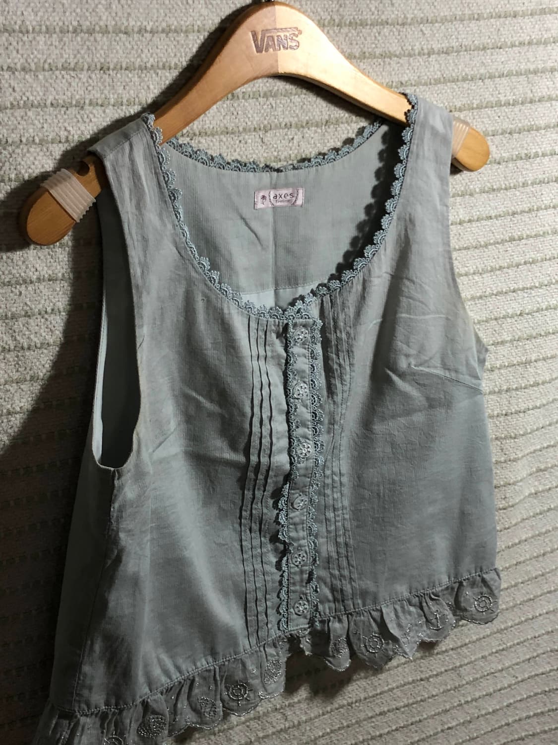 일본 빈티지 엑시즈팜 모리걸 민소매 티셔츠 상품이미지3