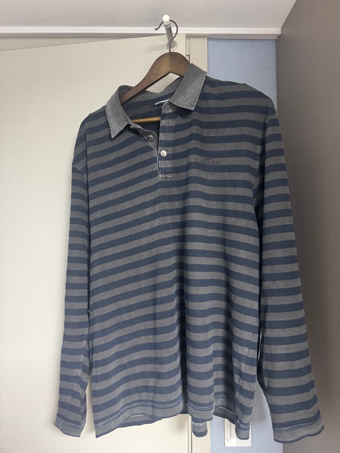 해칭룸VTG 스트라이프 폴로티 상품이미지1