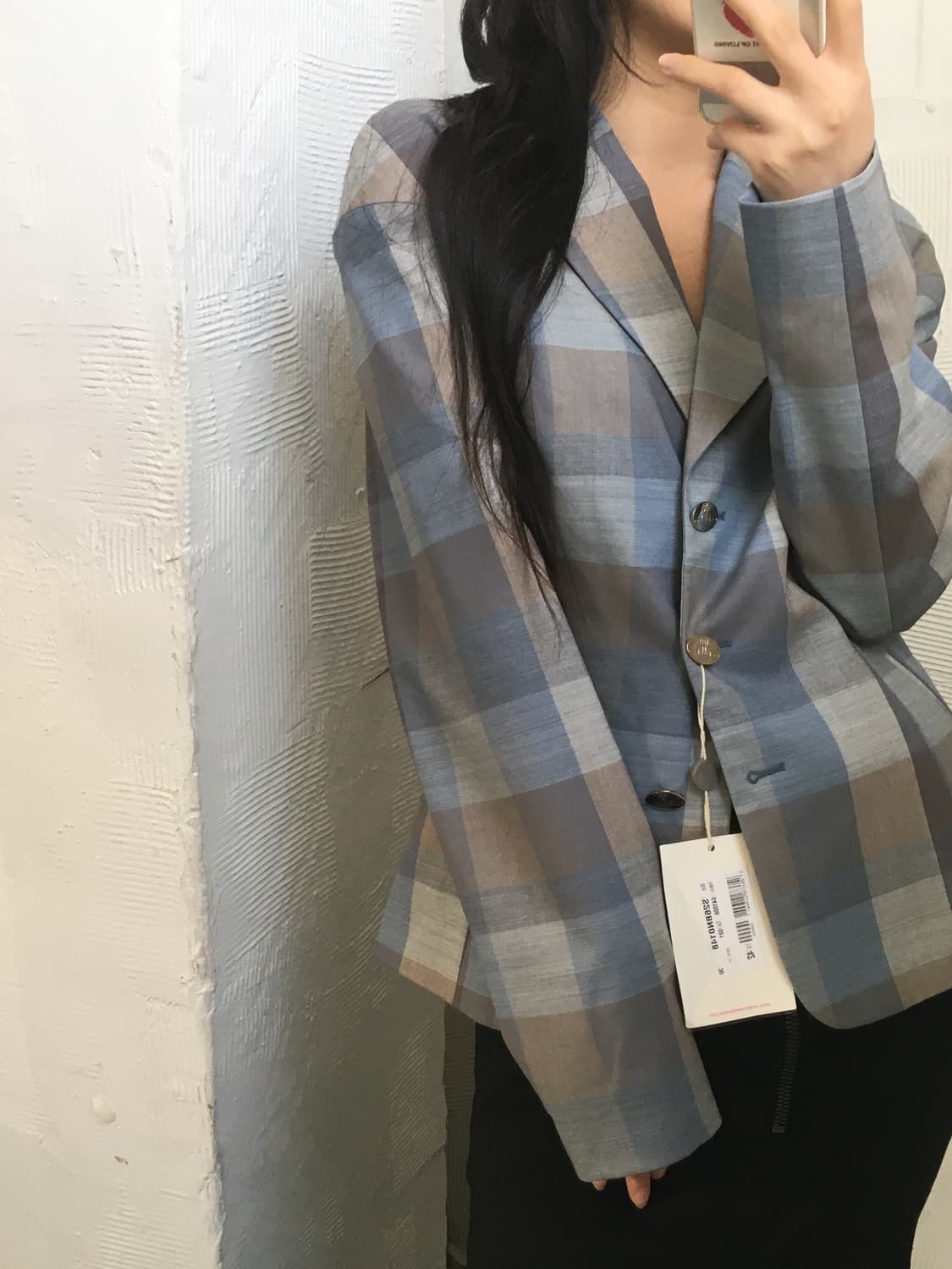 Vivienne Westwood 비비안웨스트우드 레드라벨 체크 싱글 자켓 상품이미지1