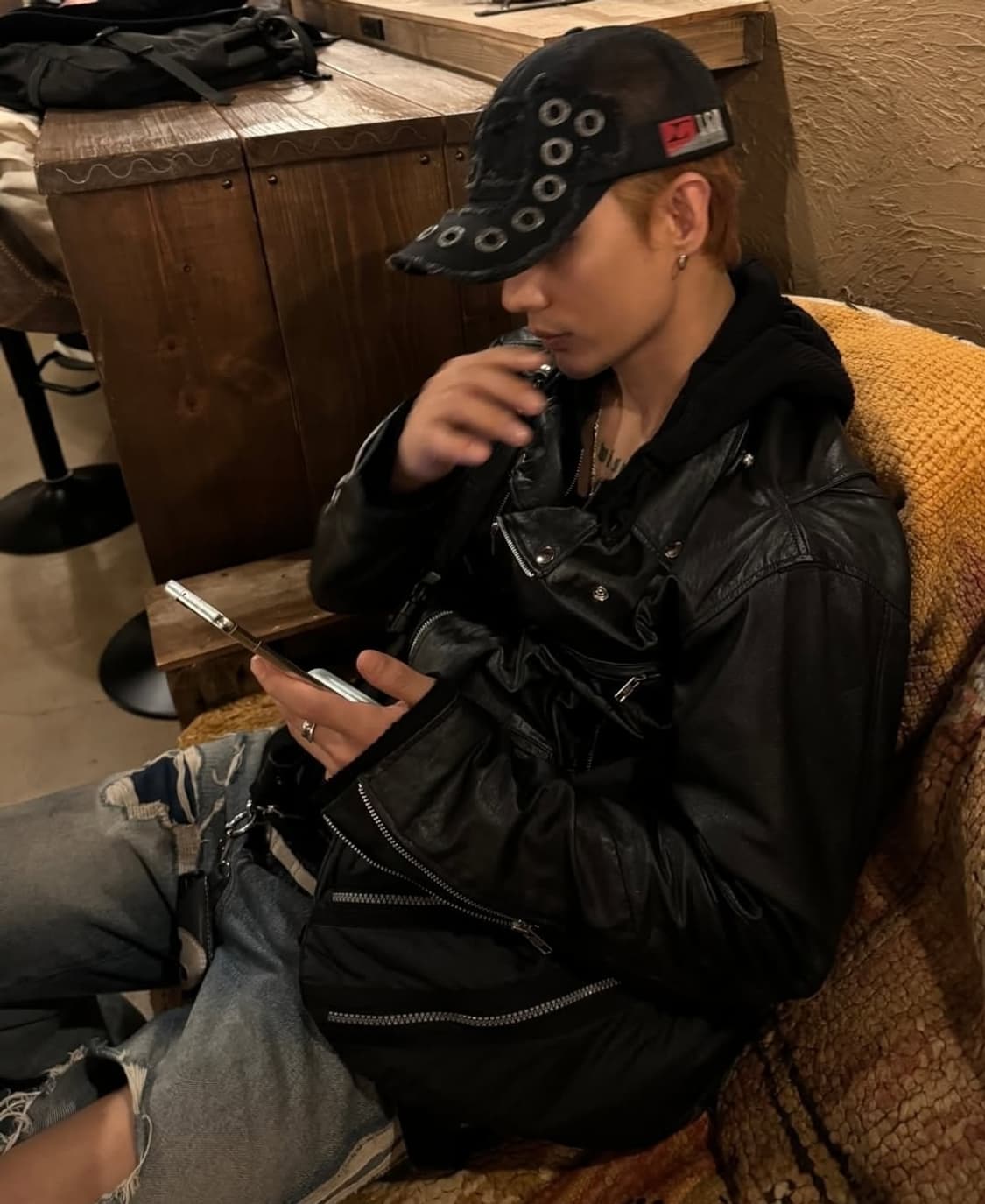 일본빈티지 리워크 라이더자켓XL 상품이미지6