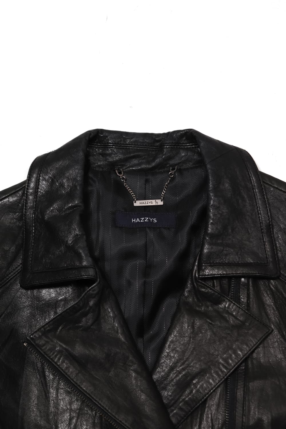 HAZZYS 양가죽 라이더 재킷 women 85 상품이미지4