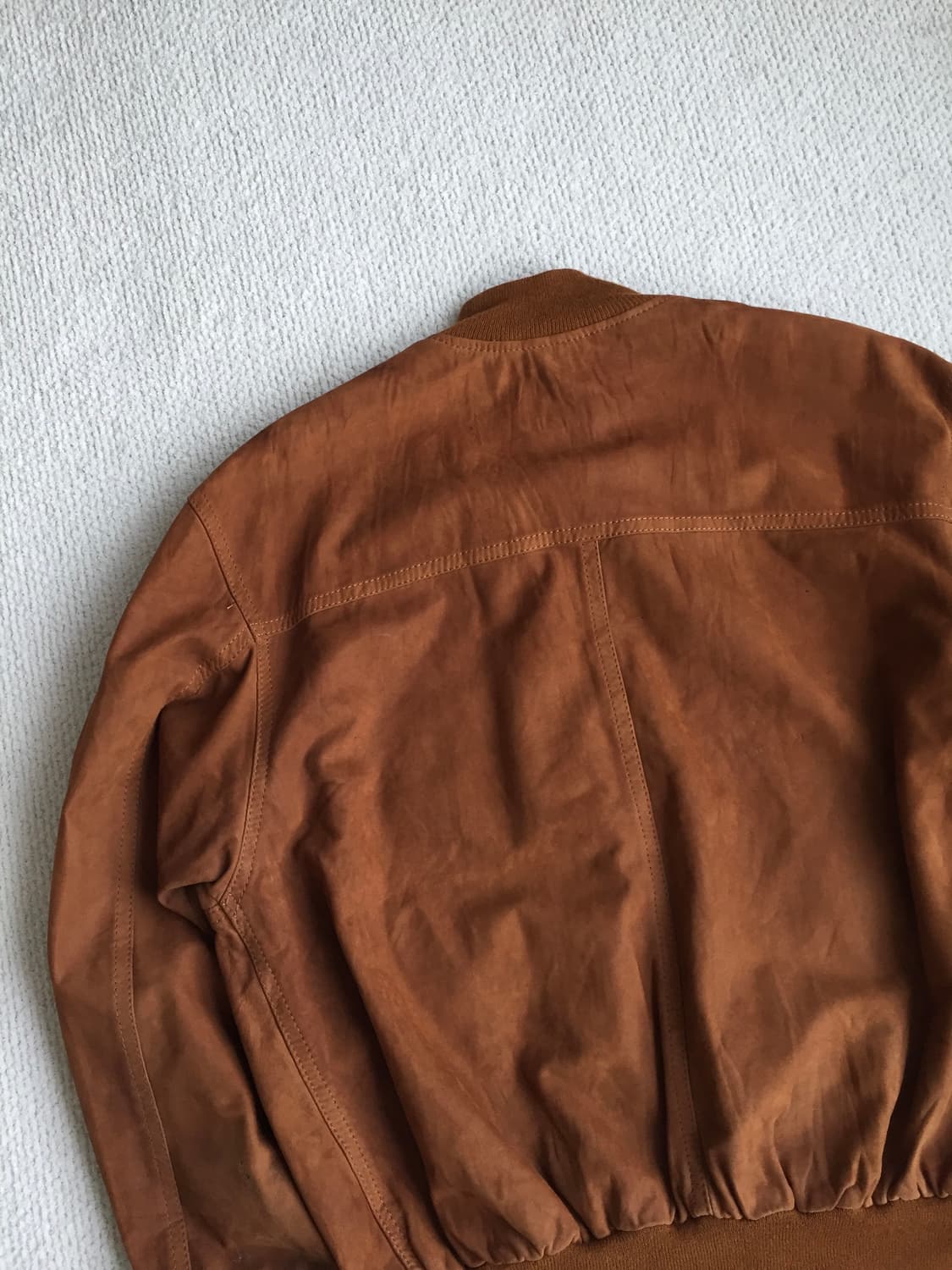 90‘s 이태리 메이드 a1 고트레더 자켓 상품이미지6