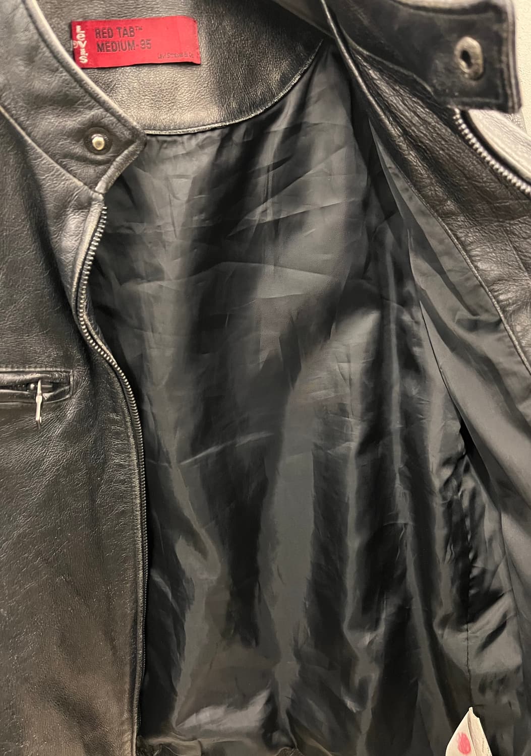 리바이스 레드탭 라이더 가죽 자켓 블랙 M(95) 상품이미지4