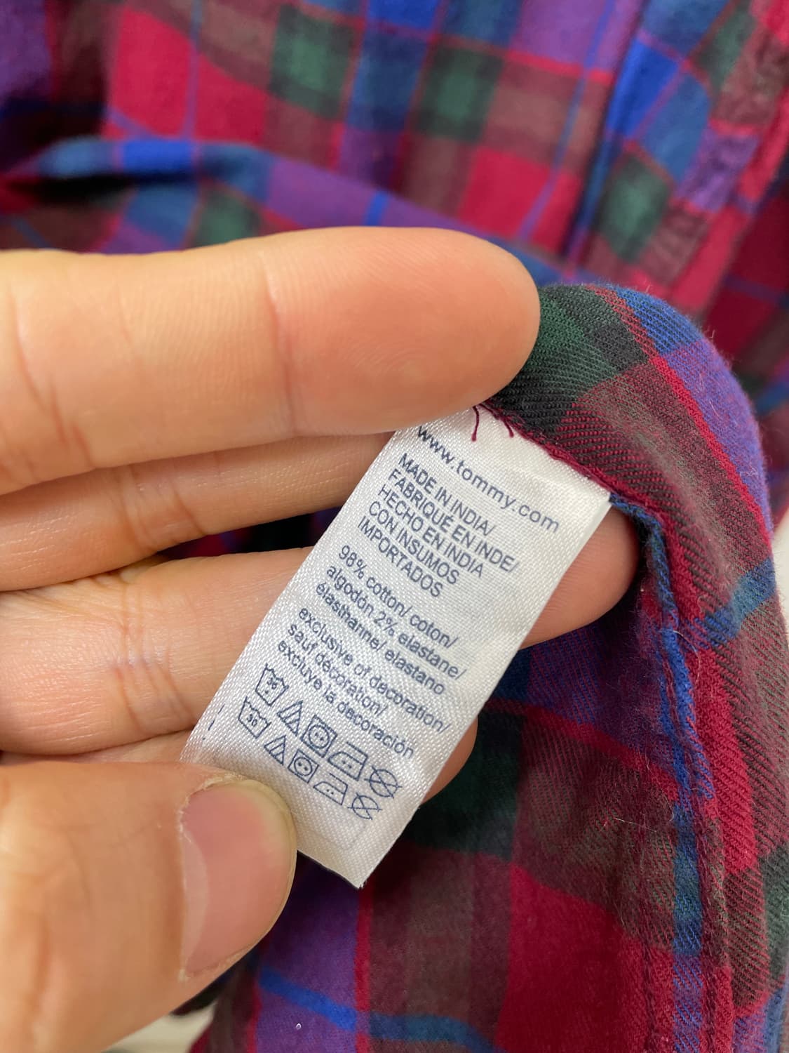 타미힐피거 체크 셔츠 XL - S62 상품이미지5